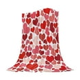 thumbnail image 1 of DefiDgd Valentine's Day Plush Throw Blanket Red Heart Prints Heart Painted Blanket Anniversary Wedding Birthday Bedding Sofa Decor,Gifts for Women Wife Lover(A), 1 of 6