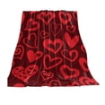 thumbnail image 1 of DefiDgd Valentines Day Throw Blanket,Soft Warm Lightweight Hearts Pattern Throw Blanket for Home Bed Sofa Couch Chair All Seasons Decration,Home Decor(F), 1 of 6
