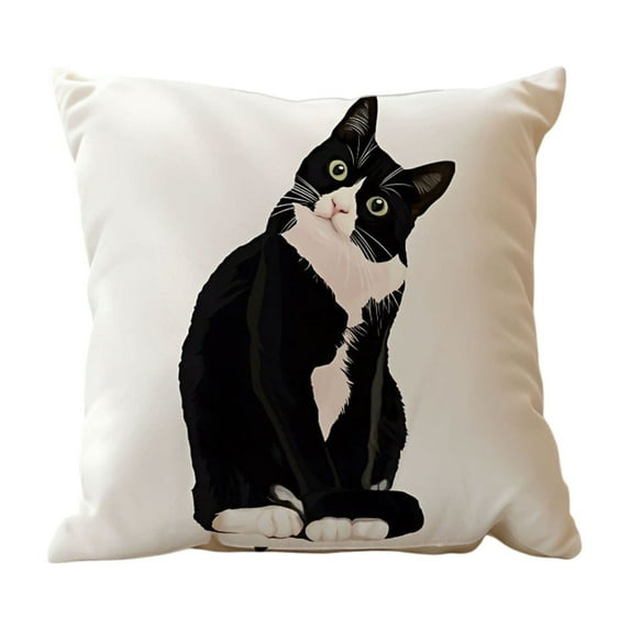 DefiDgd Vintage Cute Animals Throw Pillow Covers,Farmhouse Decorative Pillows Covers for Animal Lovers,Sofa Bedroom Living Room Home Decoration(X)