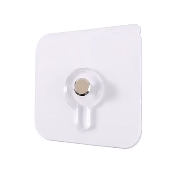 DefiDgd Wall Hangers Without Nails,Self Adhesive Picture Hangers,Waterproof Transparent Sticky Hooks for Frame Mirror Bathroom Kitchen Home Decor(A)