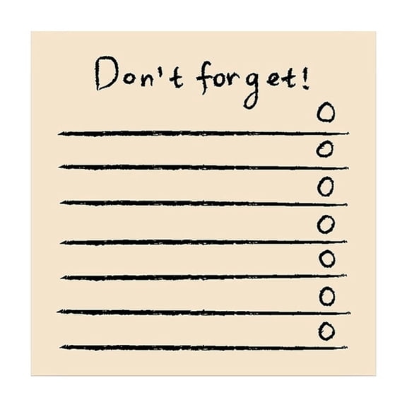 DefiDgd Weekly Planner Sticky Notes Pad,50 Sheets 3x3inch Tearable Notepad,Self-Adhesive Memo Pad for Classroom Office Home Shop Daily Organization(D)