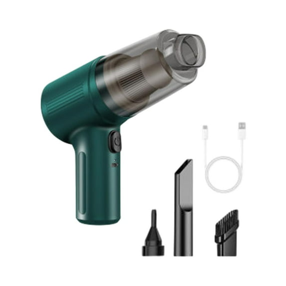DefiDgd Wireless Mini Car Vacuum Cleaner,Rechargeable Handheld Portable Vacuum Cleaner and Blower for Home Office Car Interior Cleaning Dustproof Use(Green)
