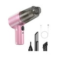 thumbnail image 1 of DefiDgd Wireless Mini Car Vacuum Cleaner,Rechargeable Handheld Portable Vacuum Cleaner and Blower for Home Office Car Interior Cleaning Dustproof Use(Pink), 1 of 9