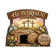thumbnail image 1 of DefiDgd Wooden Empty Tomb Set,Easter Scene and Christian Cross Decoration,He is Risen Jesus Resurrection Scene for Home Office Tabletop Tray Church Shelf Decor Gifts(H), 1 of 9