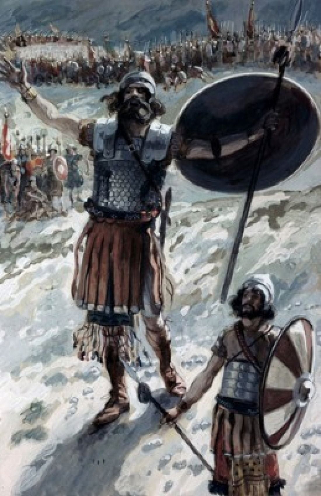 Defiance of Goliath James Tissot (1836-1902 French) Jewish Museum New York USA Canvas Art - James Tissot (24 x 36)