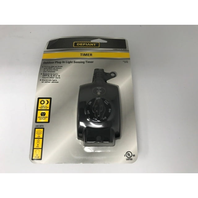 6 Pack - Defiant 15 Amp Outdoor Plug-In Mechanical Dusk to Dawn ...