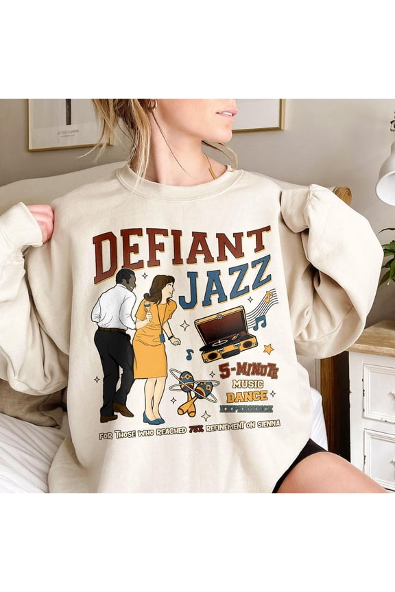 Defiant Jazz Scene T Shirt, Severance Show Inspired Sweatshirt, Woe’S Hollow Sci-Fi Tee, Him Her TSHIRT All Size S-5XL