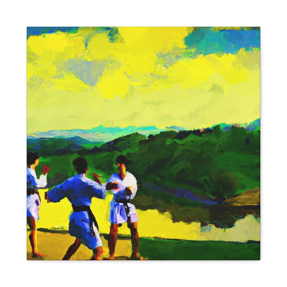 Defiant Martial Arts Pose - Canvas