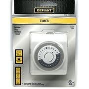 Defiant Programmable Indoor Plug in Outlet Timers, 15A 125V