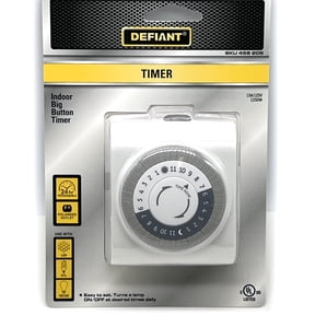 Defiant Programmable Indoor Plug in Outlet Timers, 15A 125V