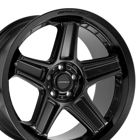 Defiant Wheels 20 inch Rim Fits 5x115 Challenger Charger Magnum 300 DF07 20x10.5 Satin Black Wheels