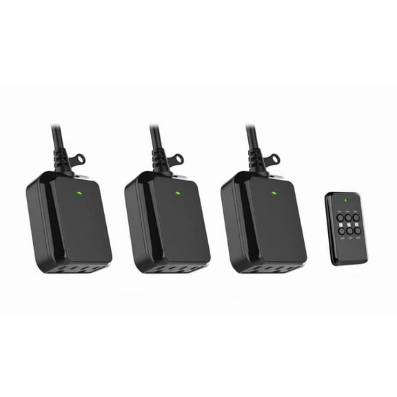 Defiant Wireless Indoor/Outdoor 3-Receiver Remote Control Landscape Lighting Kit