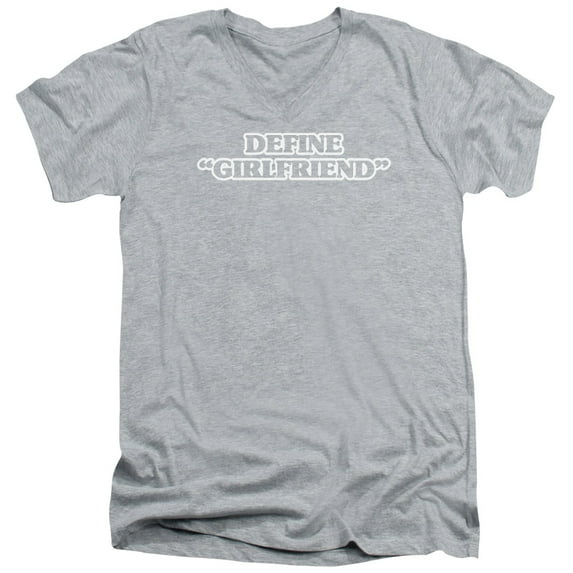 - Define Girlfriend - Slim Fit V Neck Shirt - XX-Large