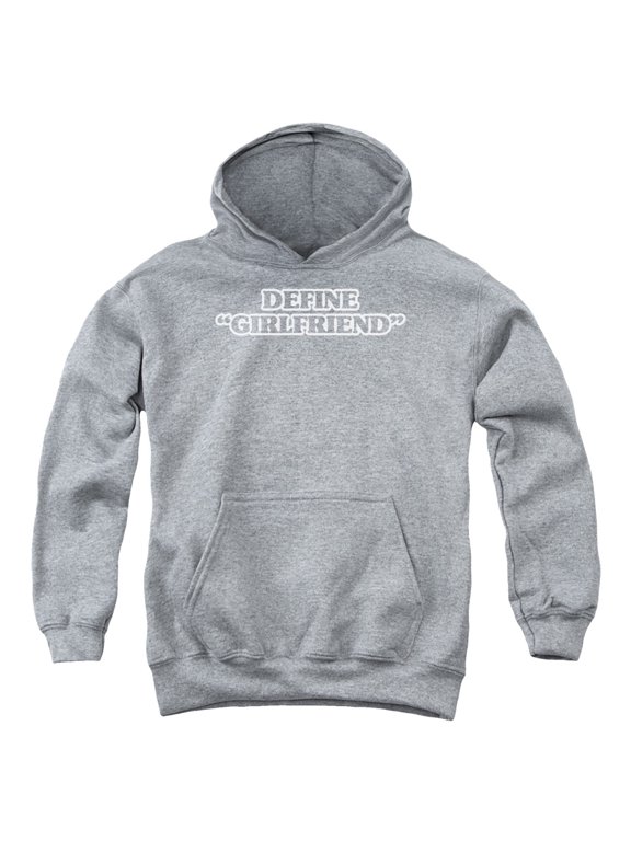 - Define Girlfriend - Youth Hooded Sweatshirt - Large