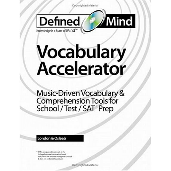 Pre-Owned Defined Mind Vocabulary Accelerator: Music-Driven Vocabulary & Comprehension Tools for School/ Test/ SAT Prep (Paperback) 0976376709 9780976376705