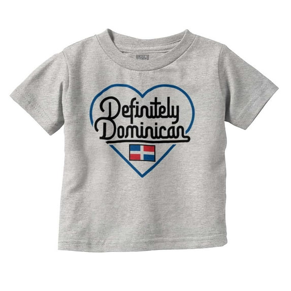 Definitely Dominican Cute Flag Love Youth T Shirt Tee Girls Infant Toddler Brisco Brands 3T