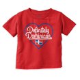thumbnail image 1 of Definitely Dominican Cute Flag Love Youth T Shirt Tee Girls Infant Toddler Brisco Brands 6M, 1 of 4