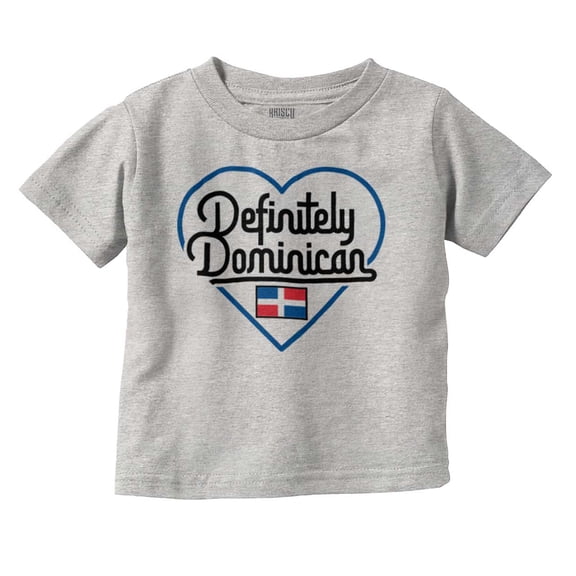 Definitely Dominican Cute Flag Love Youth T Shirt Tee Girls Infant Toddler Brisco Brands 6M