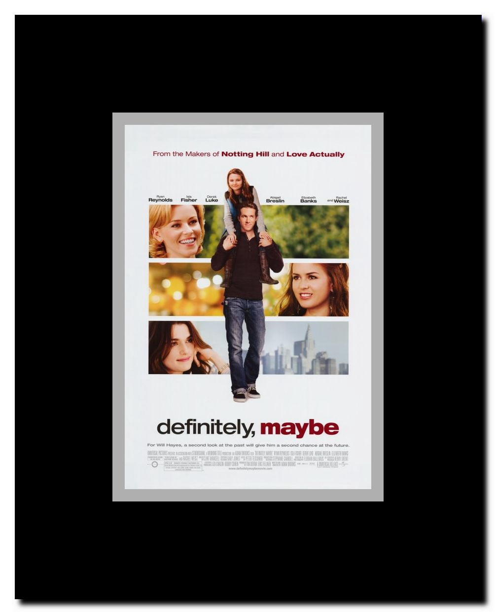 Definitely Maybe Framed Movie Poster
