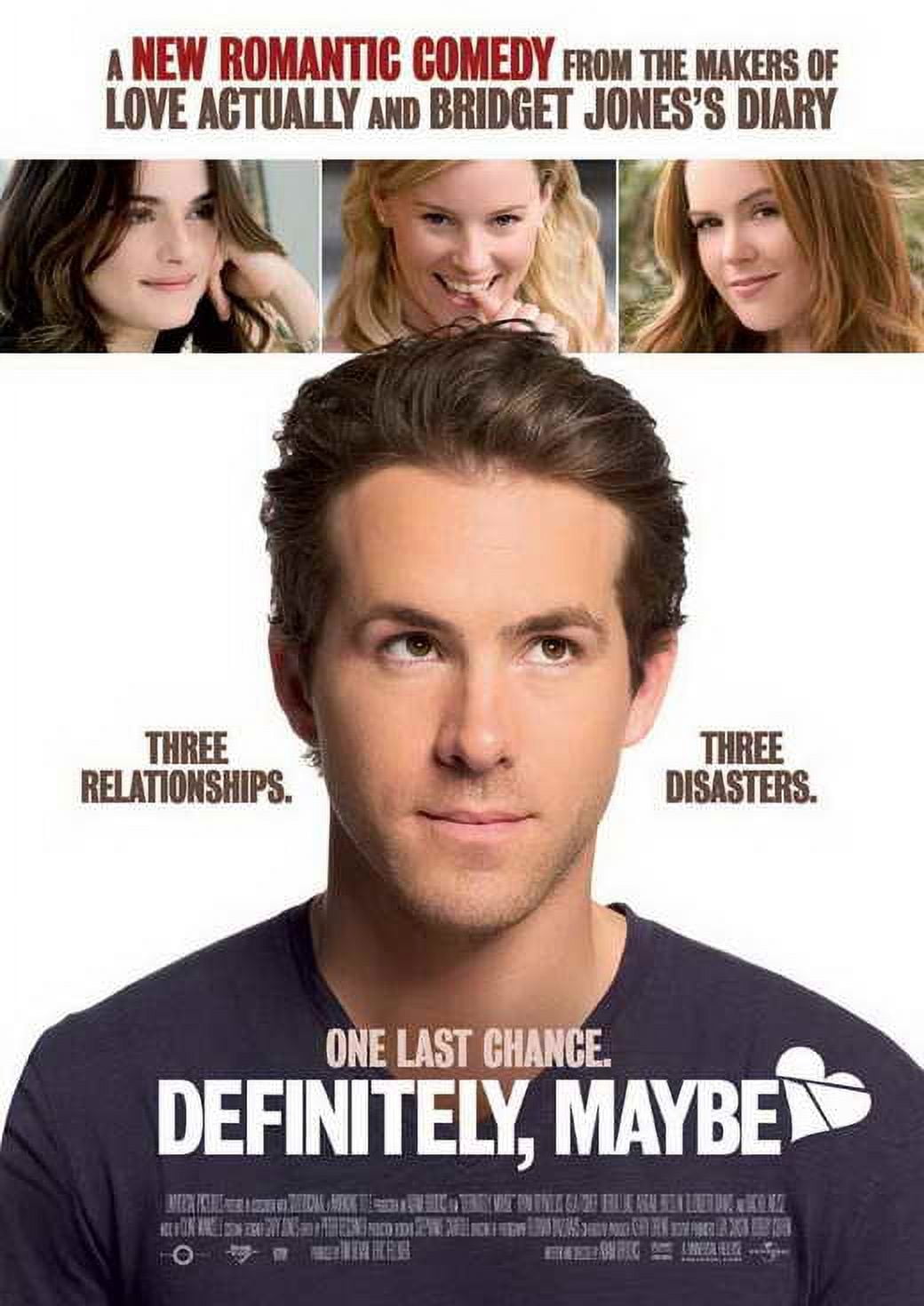 Definitely, Maybe movie poster [Ryan Reynolds, Abigail Breslin] 27x40