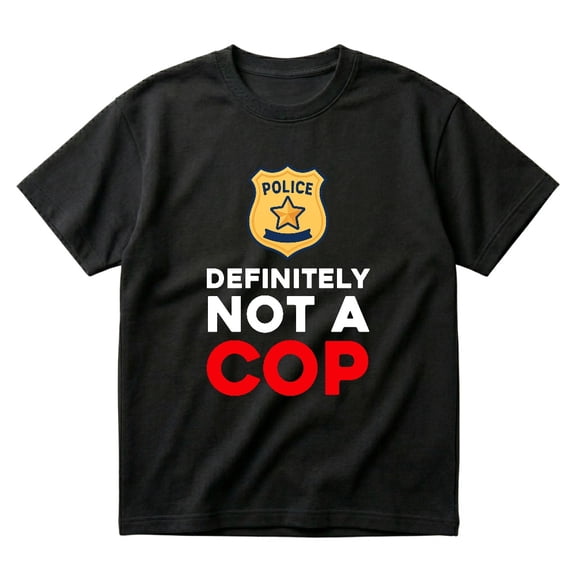 Definitely Not a Cop Undercover Funny Costume Gift T-Shirt