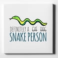 thumbnail image 1 of DistinctInk 10X10 Canvas Wall Art - Definitely a Snake Person - 5/8 inch Gallery Wrapped, White Edge, 1 of 2