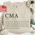 thumbnail image 1 of Definition CMA Sweatshirt, Certified Medical Assistant Sweater, Certified Nurse Hoodie, Clinic Staff Sweatshirt, CMA TSHIRT All Size S-5XL, 1 of 5
