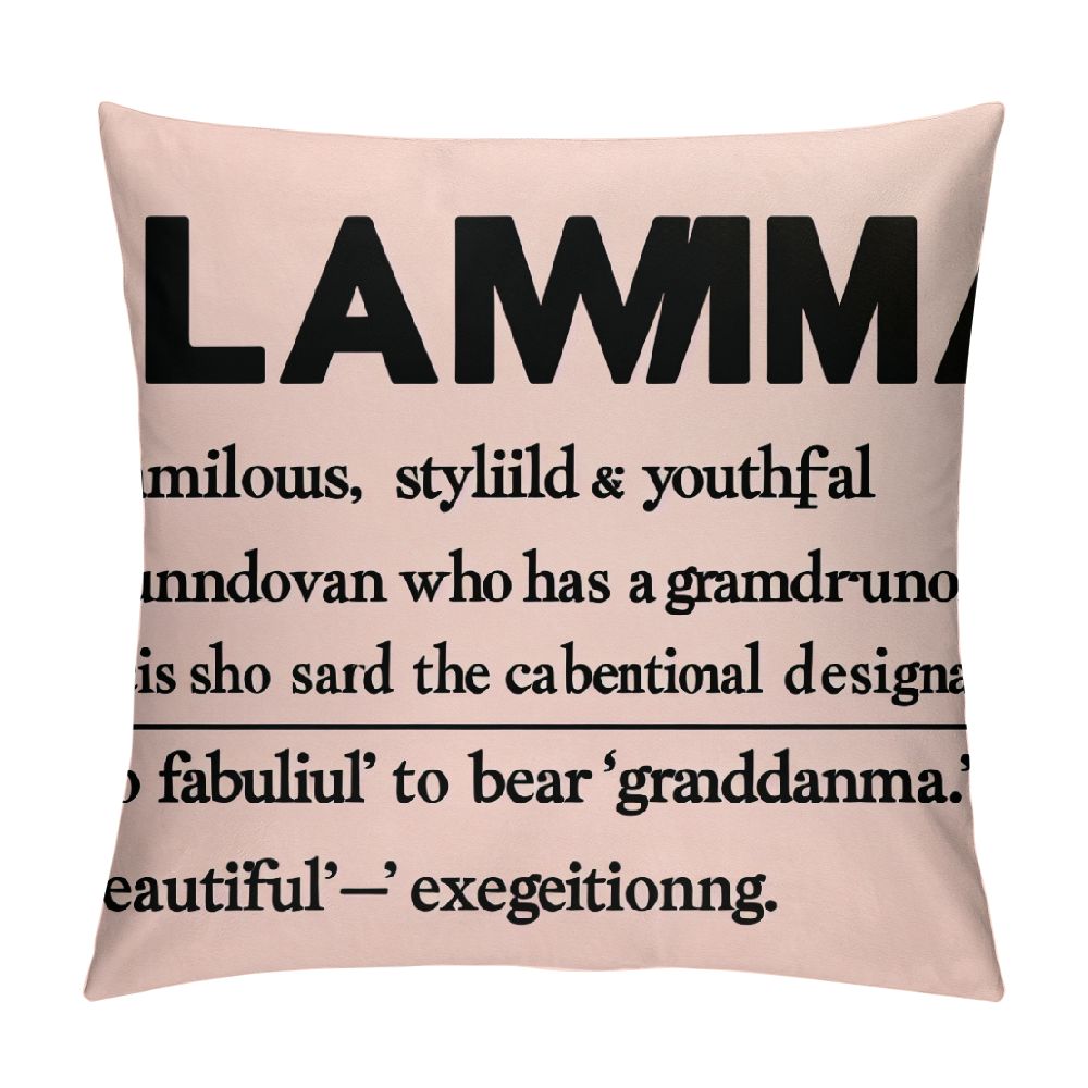 Definition Decorative Throw Pillow Case Cover, Appreciation Gift Decorations for Home Bedroom
