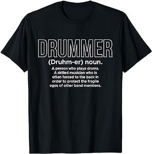 Definition Drummer Drums Drumming Drumset Snare Musician TShirt