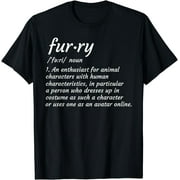 Definition Furry Fandom Furries Design Cosplay Costume Gift T-Shirt