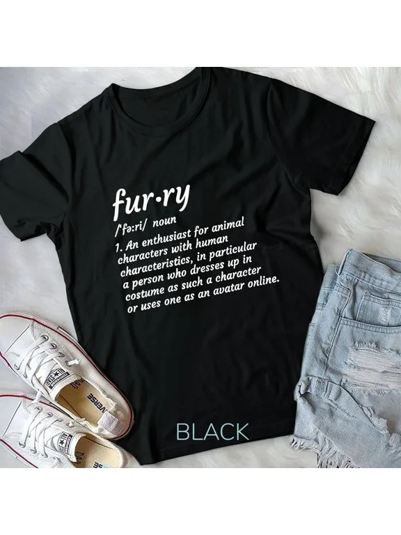 Definition Furry Fandom Furries Design Cosplay Costume Gift Unisex T-shirt