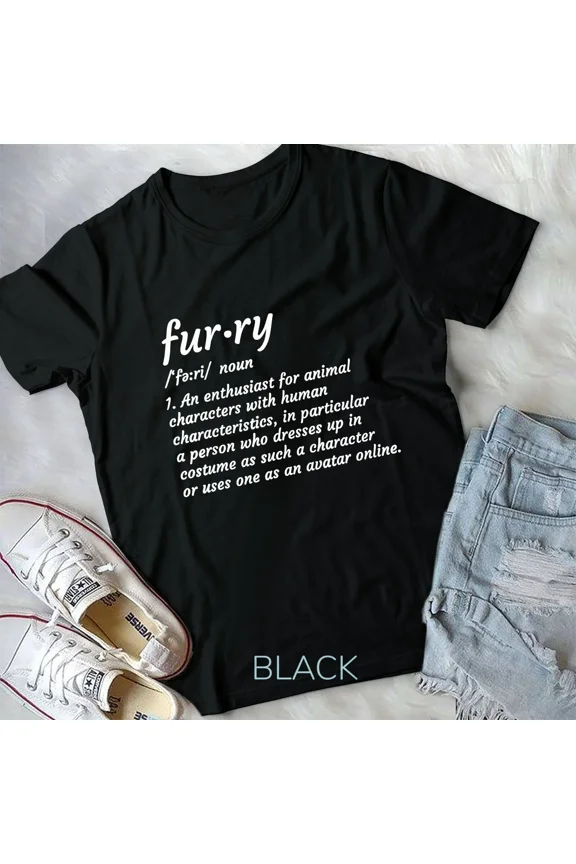 Definition Furry Fandom Furries Design Cosplay Costume Gift Unisex Tshirt