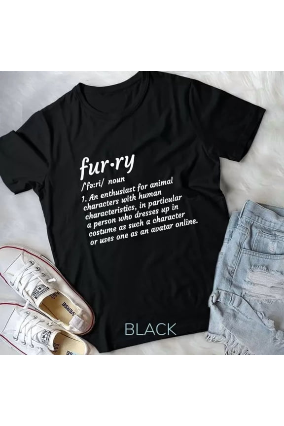 Definition Furry Fandom Furries Design Cosplay Gift Unisex T-Shirt