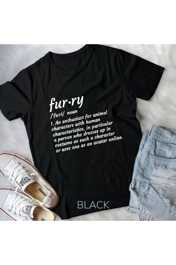 Definition Furry Fandom Furries Design Cosplay Gift Unisex T-Shirt