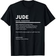 thumbnail image 1 of Definition Jude Name Saying Jude First Name Jude T-ShirtMen and women, White Black T-shirt, size: Extra large S-4XL, 1 of 4