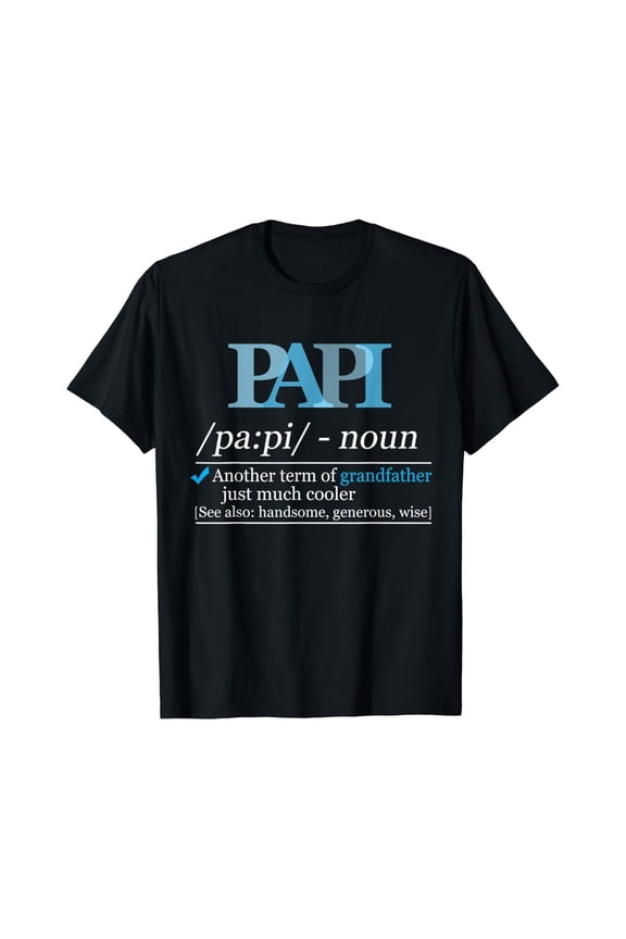 Definition Papi Grandpa Dad T-Shirt
