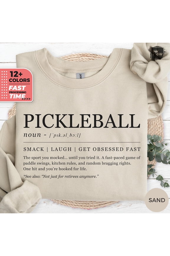 Definition Pickleball Sweatshirt, Pickleball Sweater for Players & Coaches, Sports Hoodie, Athletic Shirt, Pickleball Definition Gift TSHIRT All Size S-5XL