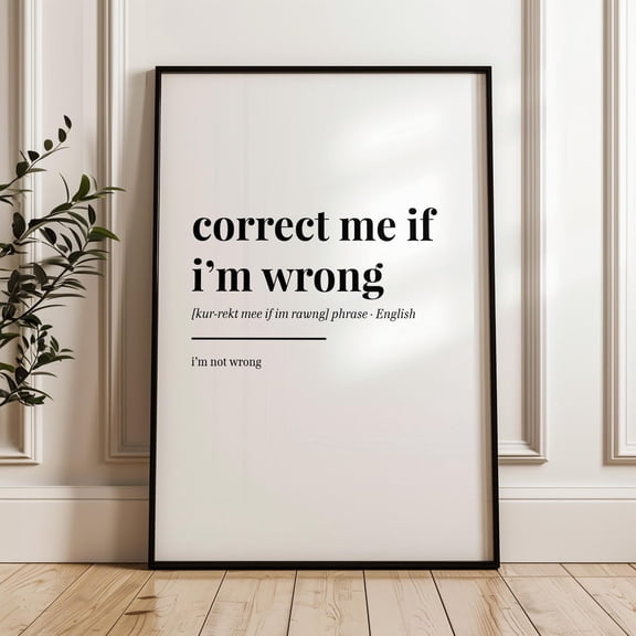 Definition Print, Typography Quote Poster, Unframed Paper Poster 8x10in