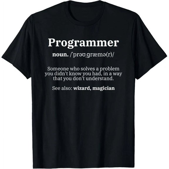 Definition Programmer Meaning Computer Science Coding Gift Unisex T-Shirt
