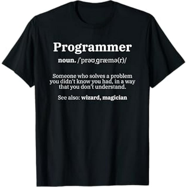 Definition Programmer Meaning Computer Science & Coding TShirt