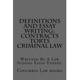 thumbnail image 1 of Definitions and Essay Writing : Contracts Torts Criminal Law, 1 of 1