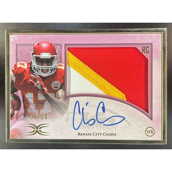 Definitive Collection Chris Conley #FRAP-CC Framed Rookie Autograph Patch Pink