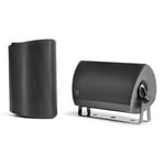 Definitive Technology Dymension AW-550 Outdoor Speaker (Black, Pair), Two-Way Surface Mount, 5.25" Woofer, 1" Tweeter, & 5"x8 Passive Bass Radiator, IP66 All-Weather Wired Outdoor Speakers