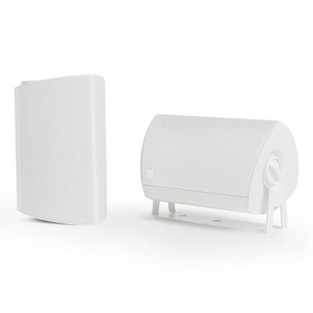 Definitive Technology - Dymension 5.25" 2-Way Outdoor Wall Mount Speakers Pair - White