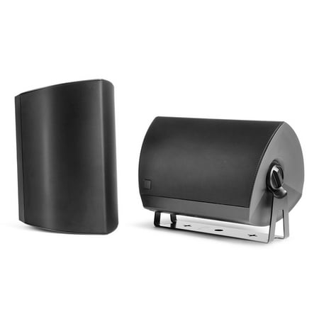 Definitive Technology - Dymension 6.5" 2-Way Outdoor Wall Mount Speakers Pair - Black