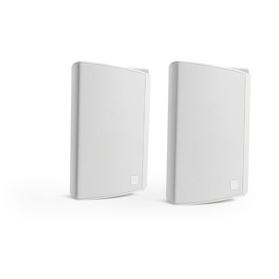 Definitive Technology Dymension AW-450 Outdoor Speaker (White, Pair), Two-Way Surface Mount Wired Speakers, 4.5" Woofer, 1? Tweeter, & 4.5"x6? Passive Bass Radiator, IP66 All-Weather Outdoor Speakers