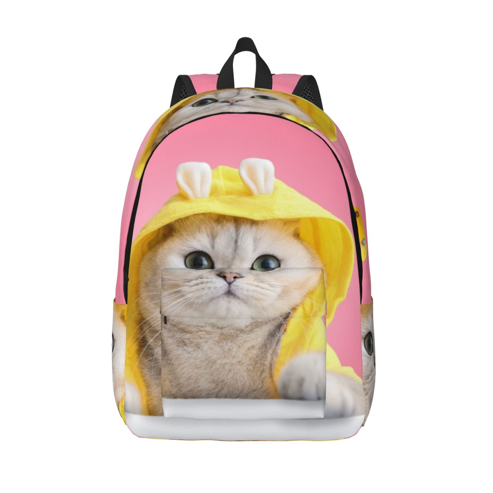 Mini Rucksack Comical Defioc A Funny Cat for Canvas Backpack,Travel Rucksack Unisex Knapsack ...