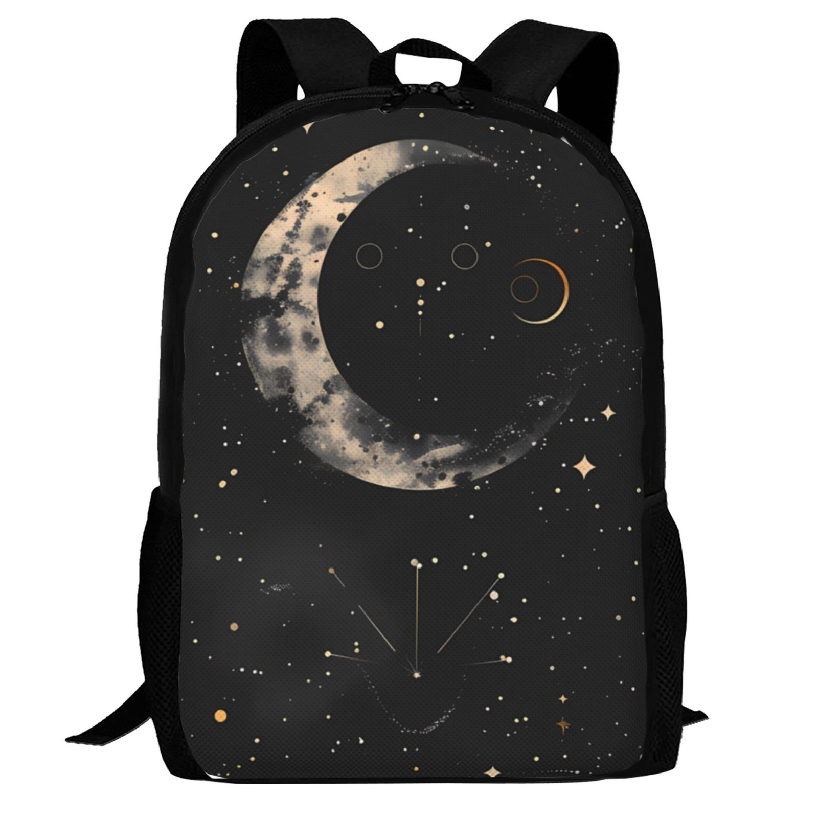 Moonlight Color Backpack Defioc Abstract Starry Sky Moon Pattern Carry on Backpack,16.5x12.5x5.5 ...