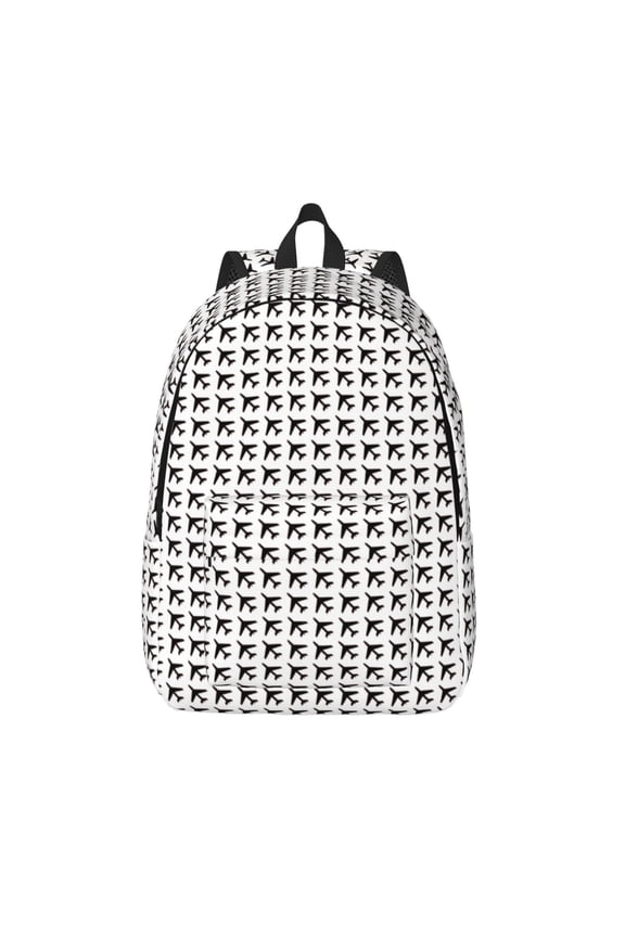 Airplane for Canvas Backpack,Travel Rucksack Unisex Knapsack Laptop Backpack for Work & College -Medium