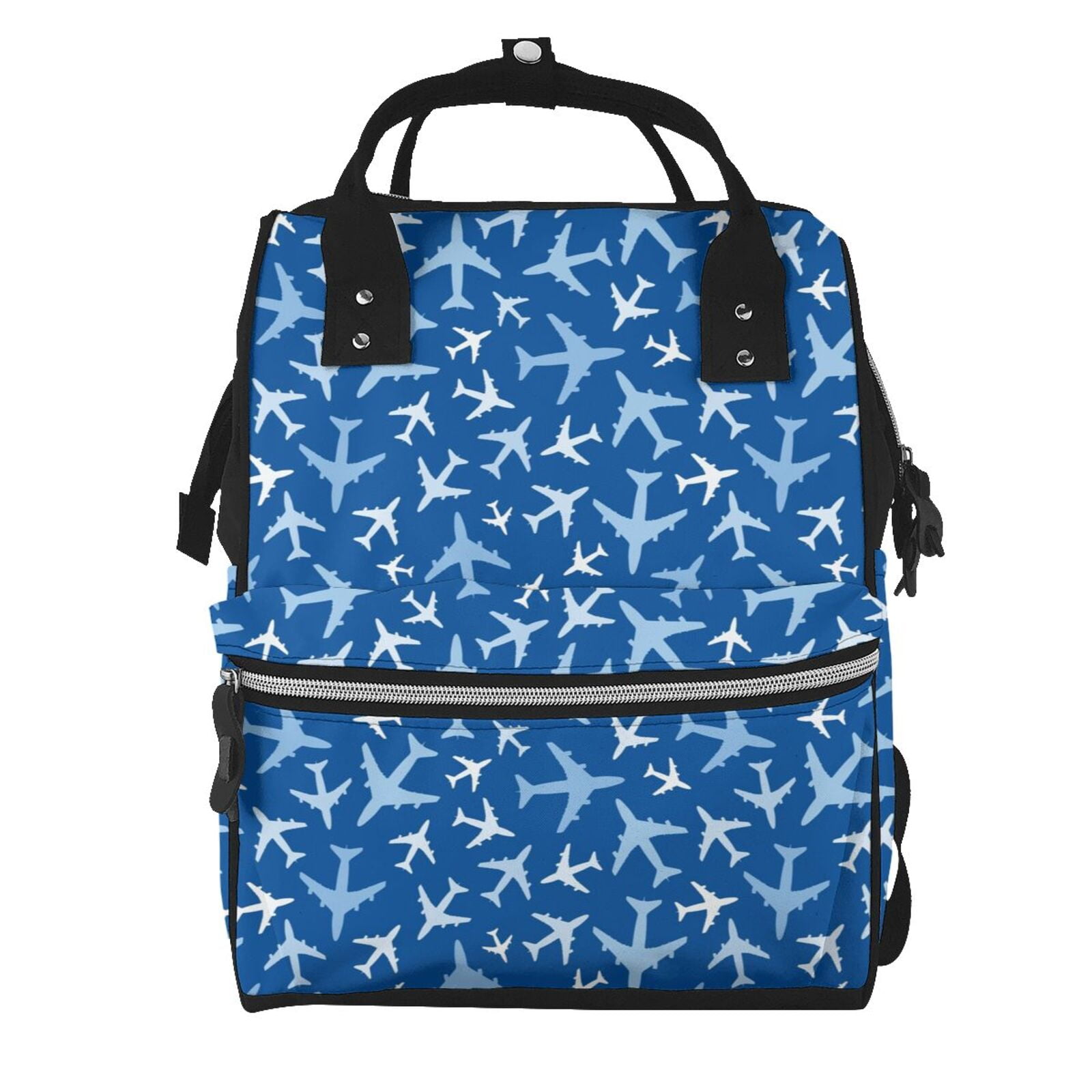 Defioc Airplanes in the Sky for Baby Diaper Bag Backpack - Baby Bag for Boys & Girls - Diaper Backpack - Large Travel Diaper Bags- Baby Registry Search & Shower Gifts